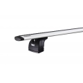 Thule 753 Wingbar Evo Silver 2 Bar Roof Racks For Vauxhall Adam 3dr Hatch Factory Mounting Point 2013 - Onwards for Vauxhall Adam 3dr Hatch with Bare Roof (2013 onwards) - Factory Point Mount