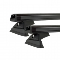 Rhino Rack JA9695 Heavy Duty RCL Black 2 Bar Roof Rack for Holden Colorado7 5dr SUV with Flush Roof Rail (2012 to 2018) - Factory Point Mount