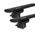 Yakima JetStream SkyLine Black 2 Bar Roof Rack for Mazda Mazda 6 GG 5dr Hatch with Bare Roof (2002 to 2007) - Factory Point Mount