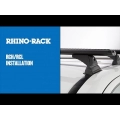 Rhino Rack JB0970 Vortex RCH Black 3 Bar Roof Rack for Volkswagen Caddy Maxi 4dr Maxi with Bare Roof (2016 to 2020) - Factory Point Mount