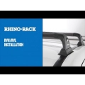 Rhino Rack RVP Black 2 Bar Roof Rack Volkswagen Caddy Van 02/05 to 11/10 RVP08