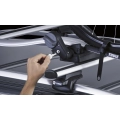 Thule ProRide 591 silver roof mounted bike carrier Twinpack with matching locks (591040)