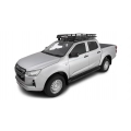 Rhino Rack JC-01258 Pioneer Tray (1400mm x 1140mm) with Backbone for Isuzu D-Max LS-T 4dr Ute with Flush Roof Rail (2020 onwards) - Factory Point Mount