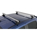 Rhino Rack JC-00569 Heavy Duty RCH Silver 2 Bar Roof Rack for Isuzu D-Max LS-M/LS-U/SX 4dr Ute with Bare Roof (2020 onwards) - Factory Point Mount
