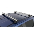 Rhino Rack JC-00566 Vortex RCH Silver 2 Bar Roof Rack for Isuzu D-Max LS-M/LS-U/SX 4dr Ute with Bare Roof (2020 onwards) - Factory Point Mount
