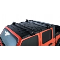 Rhino Rack JB0099 Vortex RL110 Black 2 Bar Roof Rack for Jeep Gladiator JT 4dr Ute with Rain Gutter (2020 onwards) - Gutter Mount