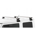 Rhino Rack JA2617 Vortex RL110 Silver 2 Bar Roof Rack for Suzuki Jimny JB74 3dr SUV with Rain Gutter (2019 onwards) - Gutter Mount