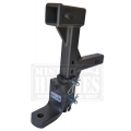 Mister Hitches Adjustable Ball Mount Multi-use With Top Receiver For Bike Carrier Etc MHABM-MU2