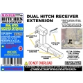 Mister Hitches Dual Hitch Receiver Extension - Solid Shank 3500kg MHDHRE