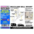 Mister Hitches Ball Mount Multi-use With High Top Receiver 3500kg MHSBM-2