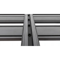 Rhino Rack JB1360 Pioneer Platform (2128mm x 1236mm) with RL Legs for Mitsubishi Delica High Roof 5dr SUV with Rain Gutter (1994 to 2007) - Gutter Mount