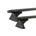 Rhino Rack JA9524 Vortex RCH Black 2 Bar Roof Rack for Ford Territory SX-SZ 5dr SUV with Flush Roof Rail (2004 to 2016) - Factory Point Mount