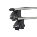 Rhino Rack JA2030 Vortex 2500 Silver 2 Bar Roof Rack for Alfa Romeo 147 5dr Hatch with Bare Roof (2001 to 2011) - Clamp Mount