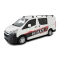 Rhino Rack JB1601 Vortex RCH Black 3 Bar Roof Rack for Toyota Hiace H300 4dr LWB Low Roof with Bare Roof (2019 onwards) - Factory Point Mount