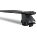 Rhino Rack JA1888 Vortex 2500 Black 2 Bar Roof Rack for Alfa Romeo 147 5dr Hatch with Bare Roof (2001 to 2011) - Clamp Mount