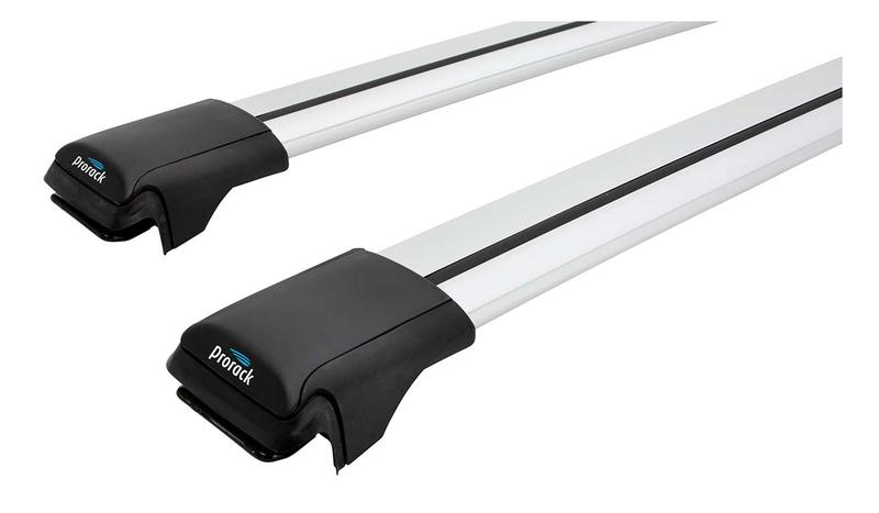 Prorack Aero Rail Bar Silver 2 Bar Roof Rack for Ford Ranger PX-PX2-PX3 Wildtrak 4dr Ute with Raised Roof Rail (2011 to 2022) - Raised Rail Mount