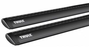 Thule 753 Wingbar Black Roof Racks for Hyundai Santa Fe CM 5dr SUV with Bare Roof (2006 to 2012) - Factory Point Mount