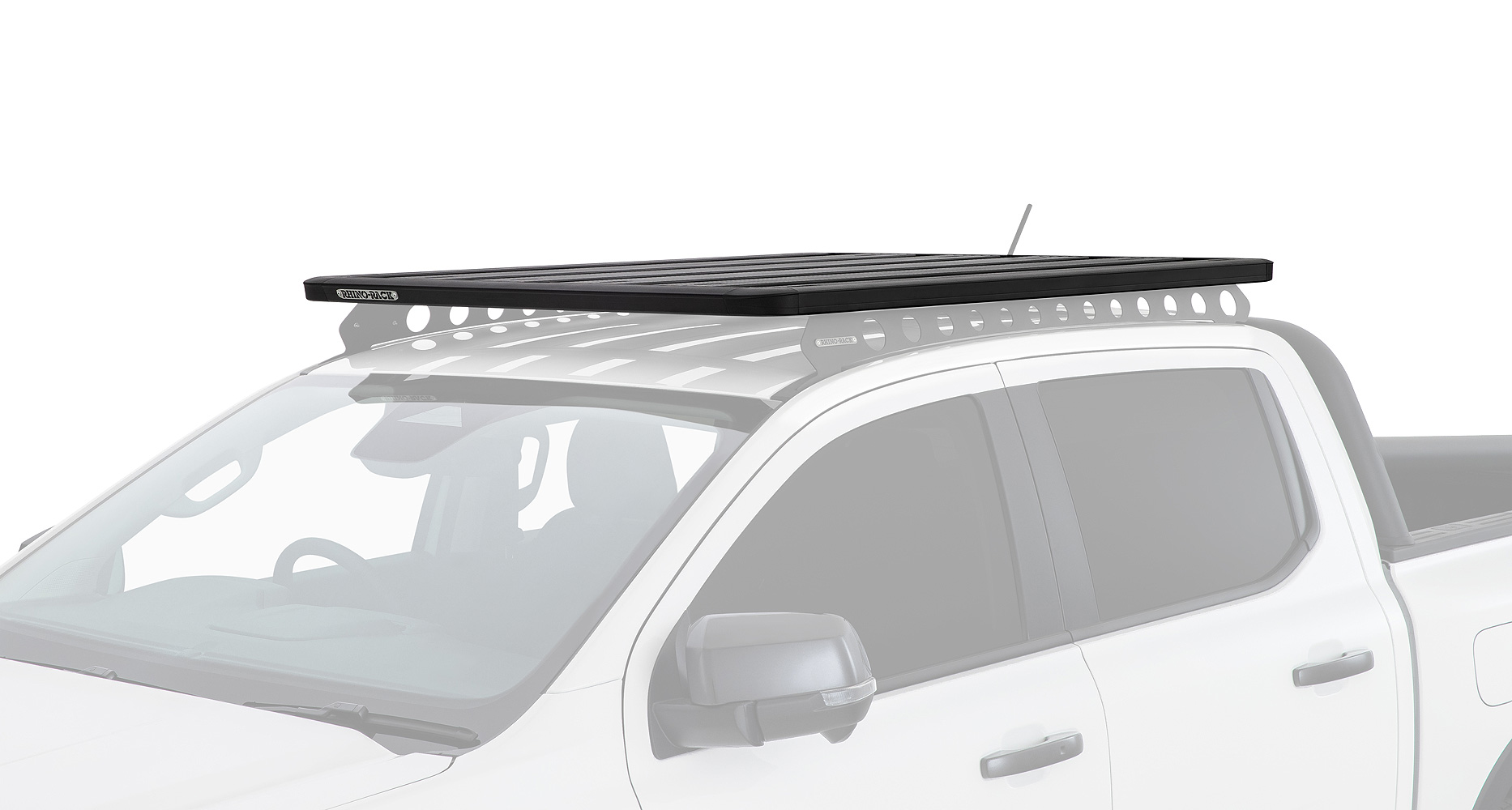 Rhino Rack JC-01542 Pioneer Platform (1528mm x 1236mm) with Backbone for Ford Ranger P703 4dr Ute with Bare Roof (2022 onwards) - Factory Point Mount