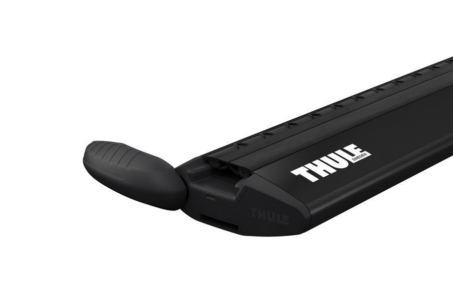 Thule 754 Wingbar Evo Black Roof Racks for Jeep Cherokee KL 5dr SUV with Bare Roof (2014 to 2023) - Clamp Mount