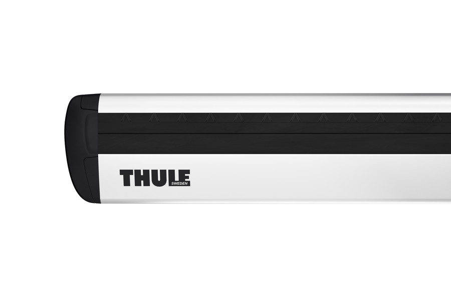 Thule 754 Wingbar Evo Silver Roof Racks for Jaguar S-Type 4dr Sedan with Bare Roof (1999 to 2008) - Clamp Mount