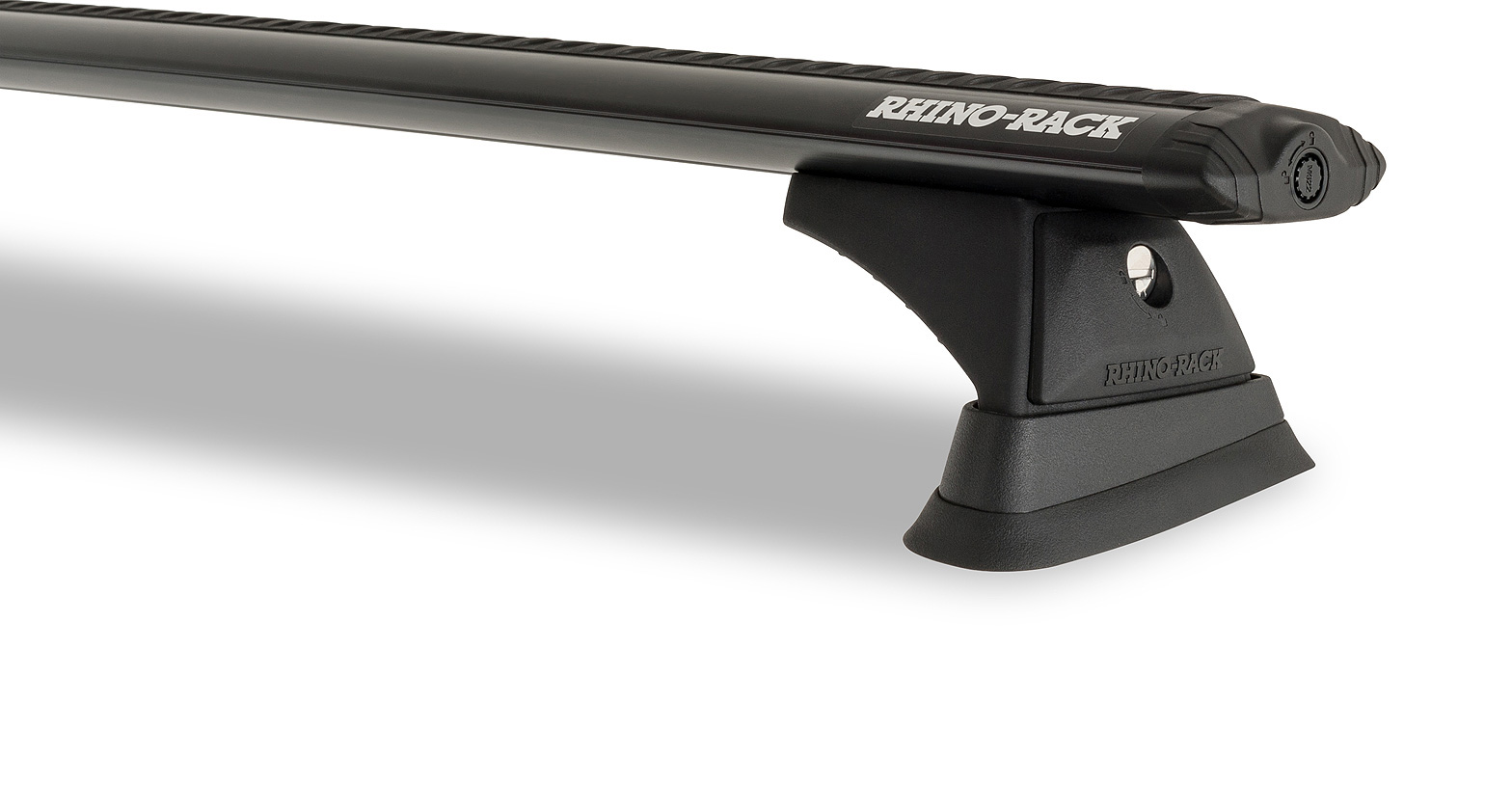 Rhino Rack JA9589 Vortex RCH Black 3 Bar Roof Rack for Lexus LX470 5dr SUV with Raised Roof Rail (1998 to 2007) - Factory Point Mount