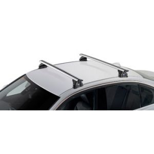 CRUZ Airo FIX Silver 2 Bar Roof Rack for Mercedes Benz A Class W176 5dr Hatch with Bare Roof (2012 to 2018) - Factory Point Mount