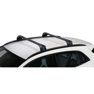 CRUZ Airo Fuse Black 2 Bar Roof Rack for BMW 3 Series E90 4dr Sedan with Bare Roof (2005 to 2012) - Factory Point Mount