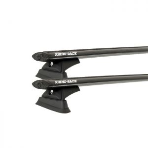 Rhino Rack JB0038 Vortex RCL Trackmount Black 2 Bar Roof Rack for FORD Falcon 5dr Wagon with Bare Roof (1998 to 2011)