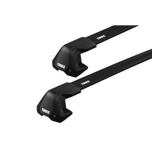 Thule 7205 WingBar Edge Black 2 Bar Roof Rack for Volkswagen Golf MK VII 5dr Hatch with Bare Roof (2012 to 2018) - Clamp Mount