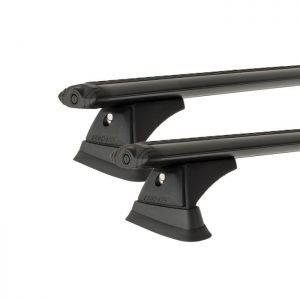 Rhino Rack JA9543 Vortex RCH Black 2 Bar Roof Rack for NISSAN X-Trail 5dr SUV with Factory Mounting Point (2007 to 2014)