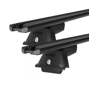 Yakima TrimHD Thru bar Black 2 Bar Roof Rack for MERCEDES BENZ E Class 2dr Coupe with Factory Mounting Point (2009 to 2016)