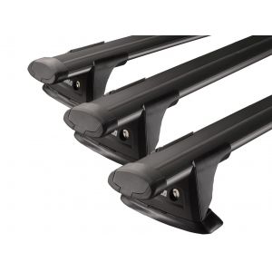 Yakima Aero ThruBar Black 3 Bar Roof Rack for Land Rover Defender 130 Gen2 5dr SUV with Factory Fitted Track (2023 onwards) - Track Mount