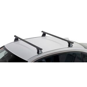 CRUZ SX Black 2 Bar Roof Rack for Vauxhall Corsa C 5dr Hatch with Bare Roof (2004 to 2007) - Factory Point Mount