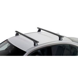 CRUZ Airo X Black 2 Bar Roof Rack for Citroen Xsara Break 5dr Wagon with Factory Fitted Track (1998 to 2006) - Track Mount