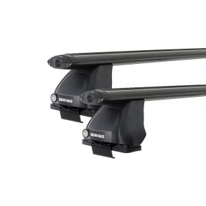 Rhino Rack JA1915 Vortex 2500 Black 2 Bar FMP Roof Rack for BMW 1 Series 5dr Hatch with Bare Roof (2004 to 2011)