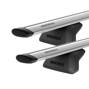 Yakima JetStream SightLine Silver 2 Bar Roof Rack for Volvo XC60 5dr SUV with Flush Roof Rail (2017 onwards) - Flush Rail Mount