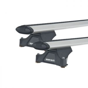 Rhino Rack JA2936 Vortex RLTP Silver 2 Bar Roof Rack for FIAT Ducato 2dr SWB Low Roof with Factory Mounting Point (2002 to 2007)