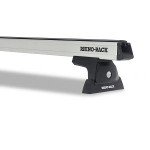 Rhino Rack JA7948 - Heavy Duty RLT600 Ditch Mount Silver 3 Bar Roof Rack for DODGE RAM 4dr 4dr Ute from 2010 - small image
