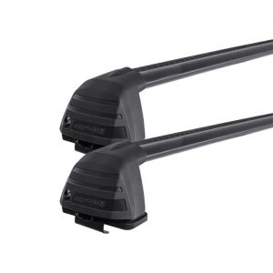 Rhino Rack RV0240B Vortex ROC25 Flush Black 2 Bar Roof Rack for FORD Escape 5dr SUV with Factory Fitted Track (2001 to 2012)