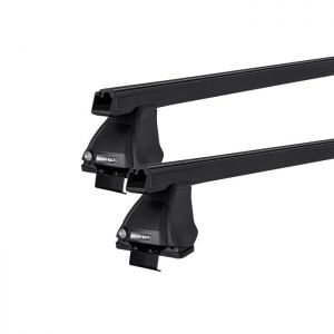 Rhino Rack JA8135 Heavy Duty 2500 Black 2 Bar Roof Rack for GMC Sierra 1500 4dr Double Cab with Bare Roof (2019 onwards)