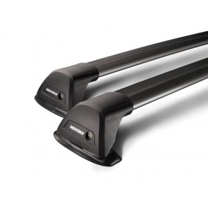 Small image of Yakima Aero FlushBar Black 2 Bar Roof Rack for NISSAN Navara D22 Double Cab 4dr Ute with Bare Roof (1997 to 2015)