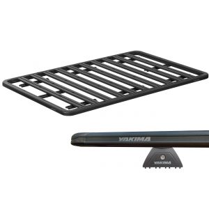 Small image of Yakima LNL Platform L (1380mm x 1390mm) Black Bar Roof Rack for VOLKSWAGEN Amarok Double Cab 4dr Ute with Factory Mounting Point (2017 onwards)