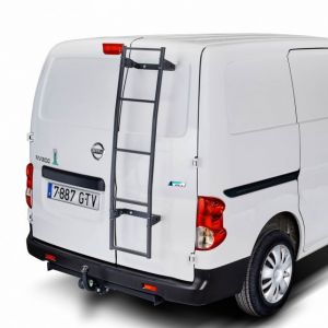 CRUZ Fixed Ladder for Mercedes Sprinter L1H1 (I/903) with Rain Gutter, SWB Low Roof  1995 to 2006