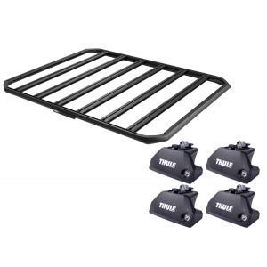 Thule 7107 Caprock XXL (2100 x 1650mm) Platform for Volkswagen Transporter T6 4dr T6 LWB Low Roof with Bare Roof (2015 onwards) - Factory Point Mount