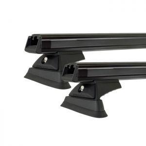 Rhino Rack JB0046 Heavy Duty RCL Trackmount Black 2 Bar Roof Rack for HOLDEN Combo 2dr Van with Bare Roof (1996 to 2002)