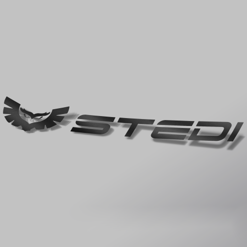 STEDI Banner Sticker 270mm x 40mm (Satin Black)