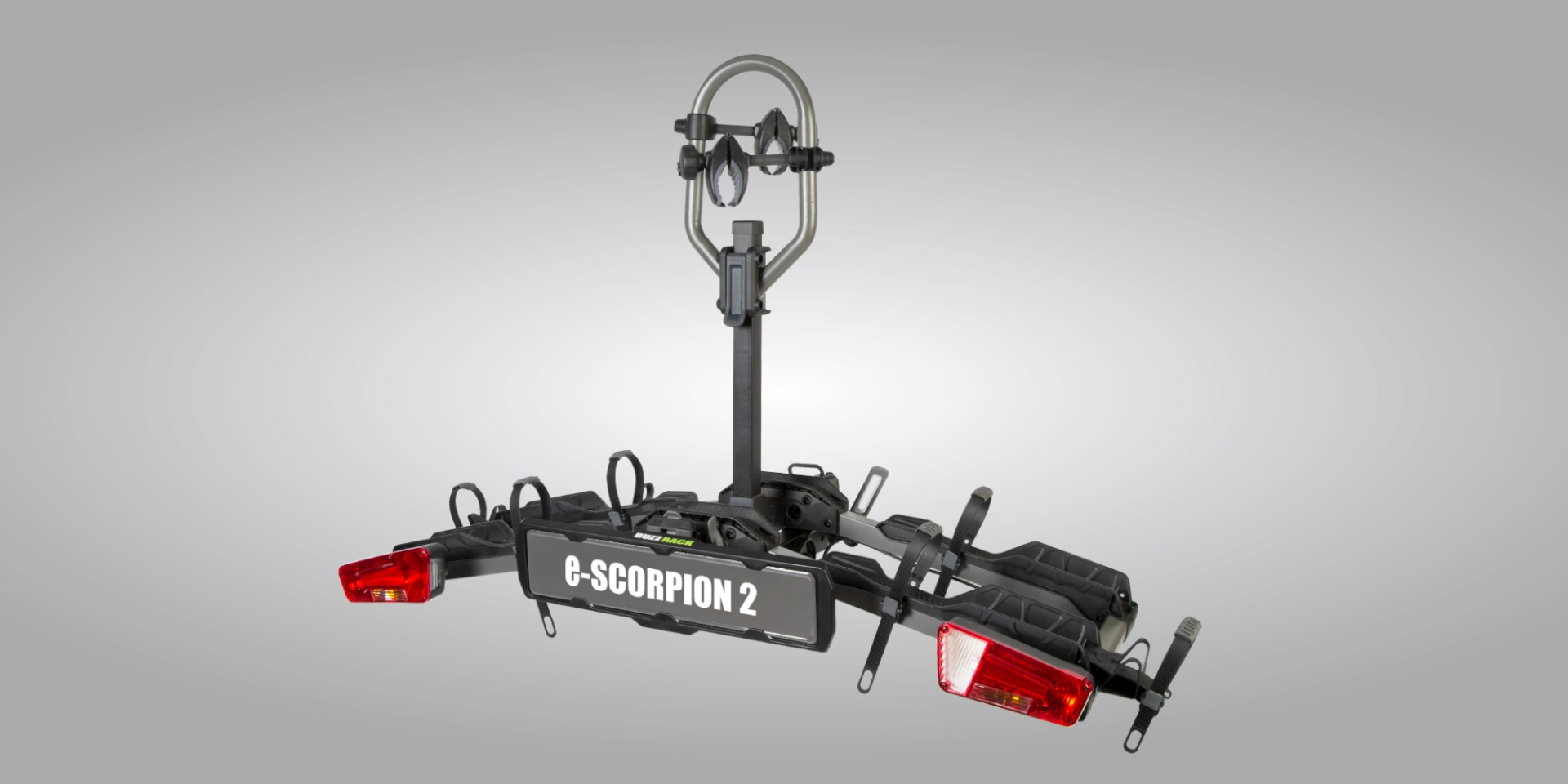 Buzzrack E-Scorpion H2 with Lights (Hitch) 2 Bike Platform Rack - BR-E-SCORPION-2H-LIGHT
