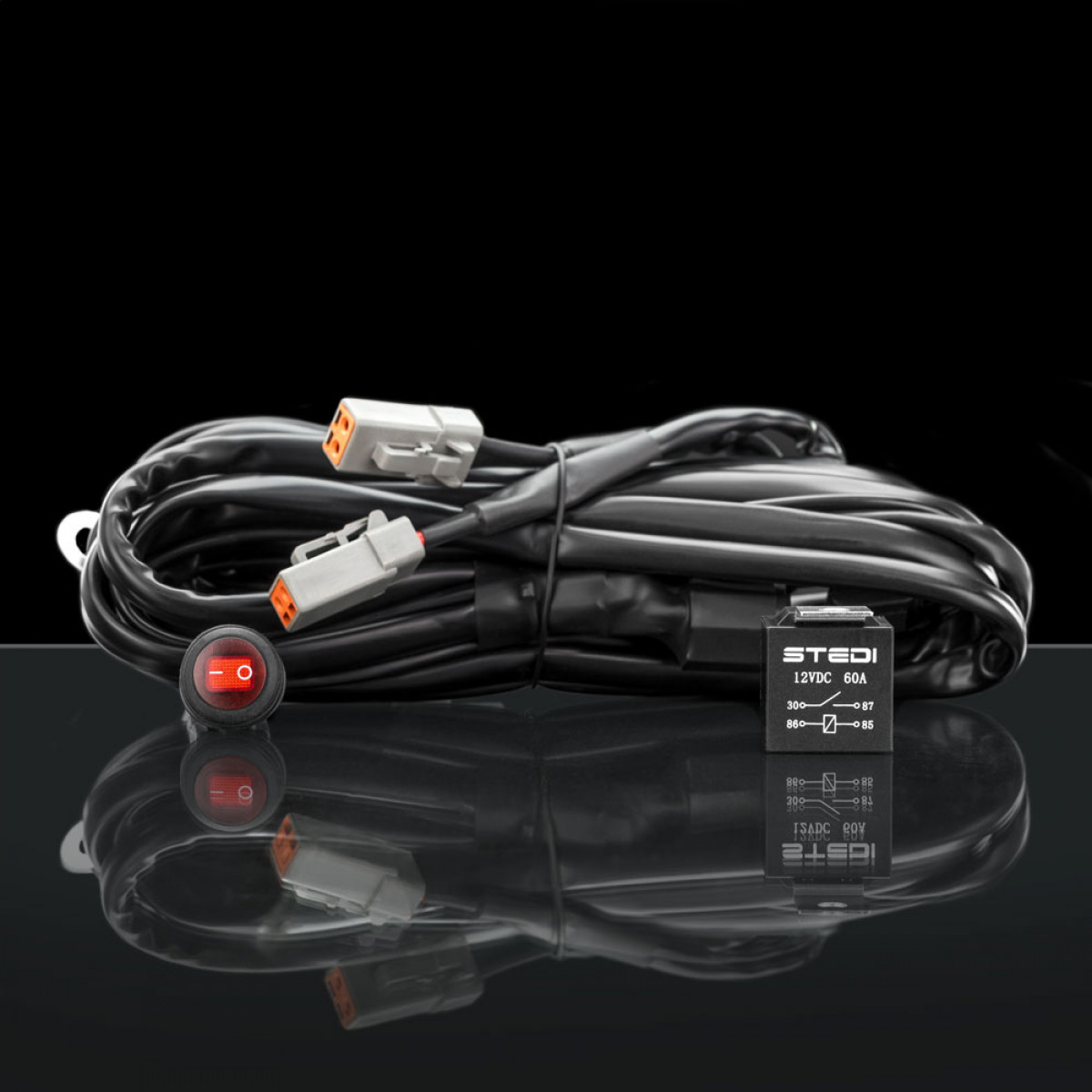 Stedi Dual Connector Plug & Play Smart Harness High Beam Driving Light Wiring WIRQKFT-SMART